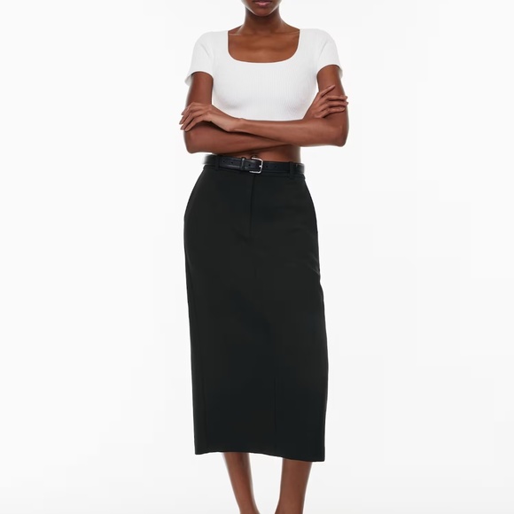 Aritzia Sculpt Knit Squareneck Top – White (XS) - Picture 6 of 11